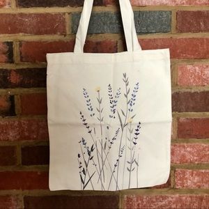 Graphic Flower Tote (NWOT)